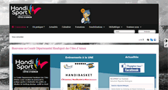 Desktop Screenshot of handisport-cotesdarmor.org